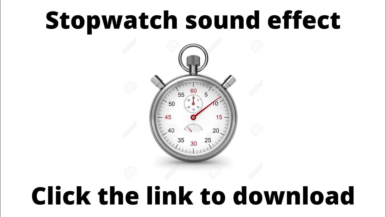 Sound Stopwatch Sound Effect YouTube