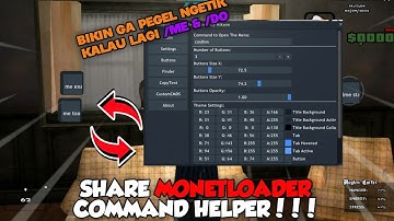 [SHARE] MONETLOADER COMMAND HELPER/SHORTCUT RP /ME /DO ATAU TOMBOL AUTO RP ANDROWEED!