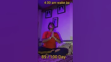 Day 89/ 100 Waking up in Brahma Muhurta 🌄 #ytstorts  #mnivlog #exploer #hindu #morning #subscrib ,
