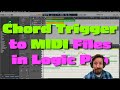 Recording the midi from logics chord trigger