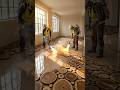 Creation of Epoxy Flooring with Wooden Plates #interiordesign #epoxy #epoxyresin #shorts