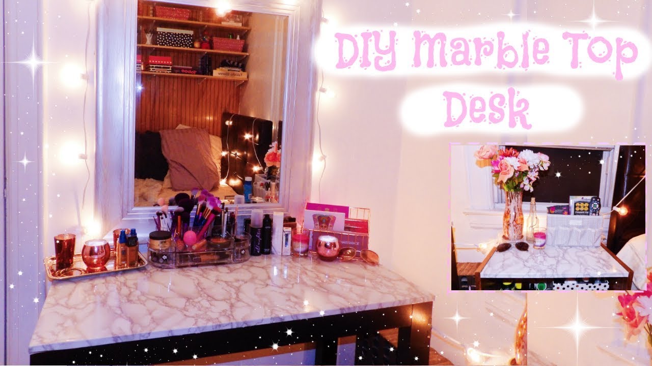 Diy Marble Desk Top Marble Contact Paper Desk Takisha Etienne