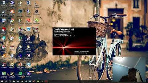 CodevisionAVR Akses LED dengan Button