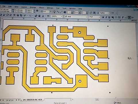Corel draw - PCB - YouTube