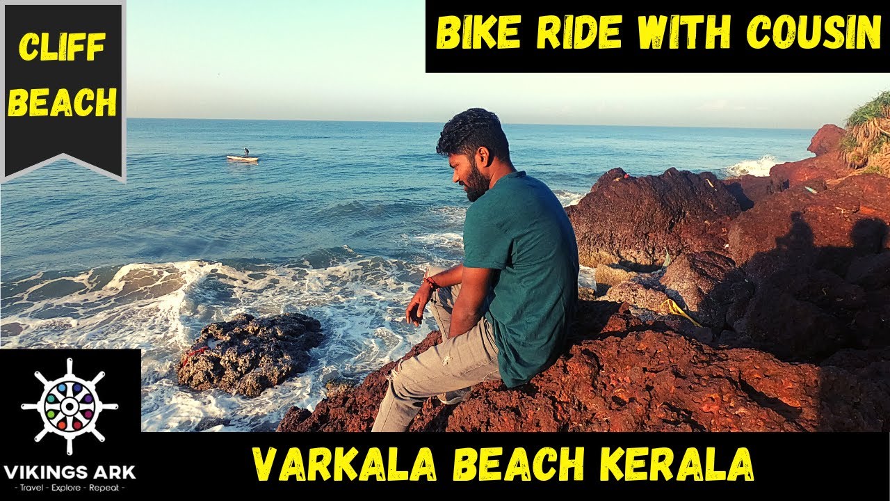 Varkala Beach, Kerala | Bike ride with cousin | Cinematic Vlog | Vikings Ark