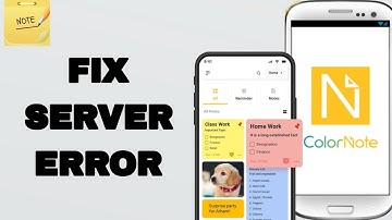 How To Fix And Solve Server Error On ColorNote App | Easy Fix