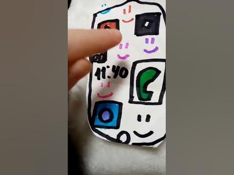бумажный телефон paper phone - YouTube