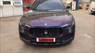 마세라티 르반떼 카멜레온(딥스페이스) 전체랩핑 (Maserati Levante Gloss Flip Deep Space Warapping) "카드레스스킨"