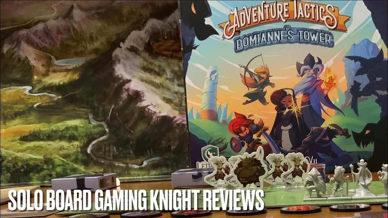 Adventure Tactics: Domianne’s Tower Solo Board Game REVIEW - SBGK