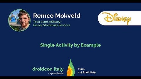 Remco Mokveld - Single Activity by Example