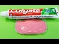 Colgate Toothpaste Slime with Sugar !!! , NO GLUE, NO BORAX, 2 Ingredients Toothpaste Slime