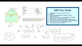 Conquering composite shapes for the GED Math test (Geometry) Orange 5