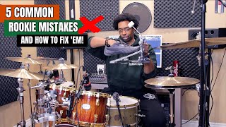 5 Common Rookie Mistakes ❌ That Beginner Drummers Make - And How To FIX 'Em ✅