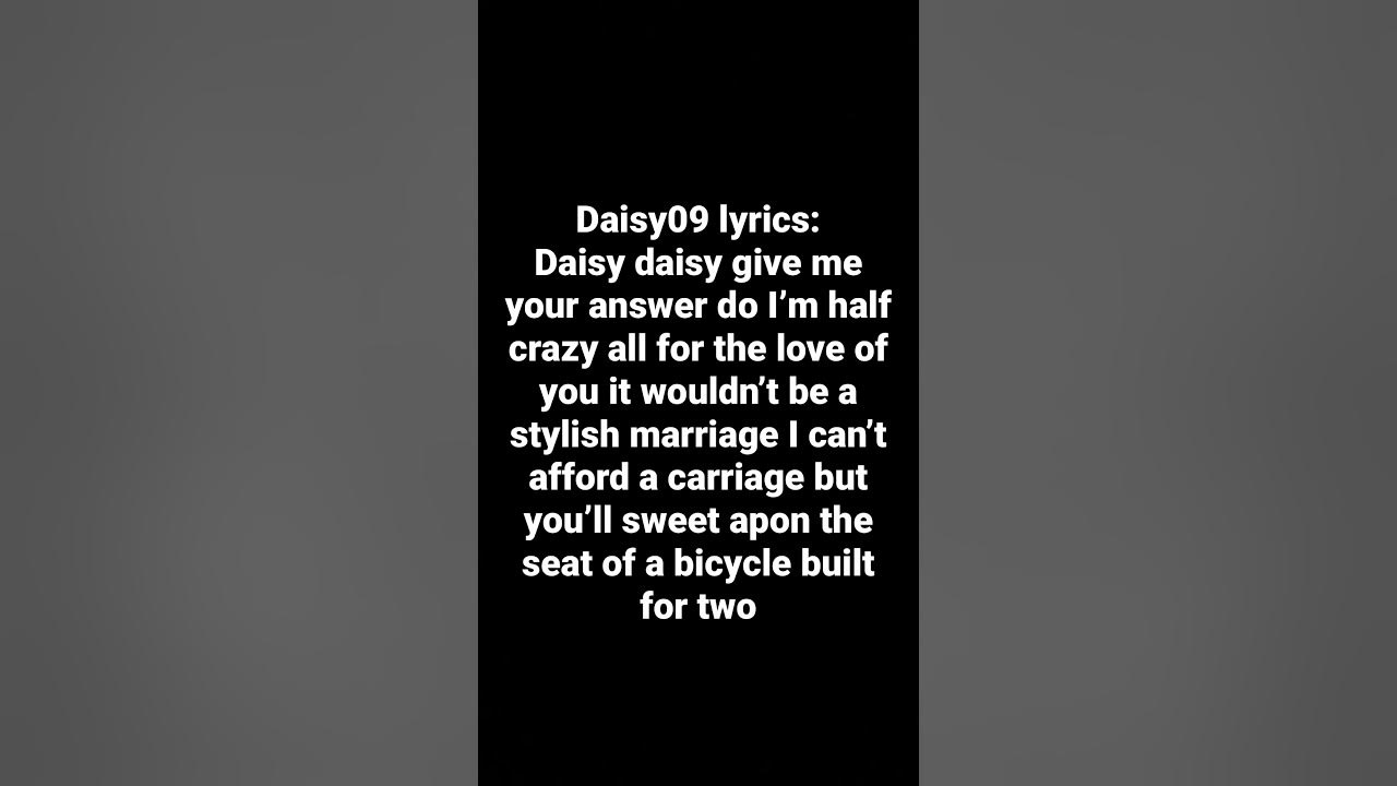 Daisy09 song lyrics