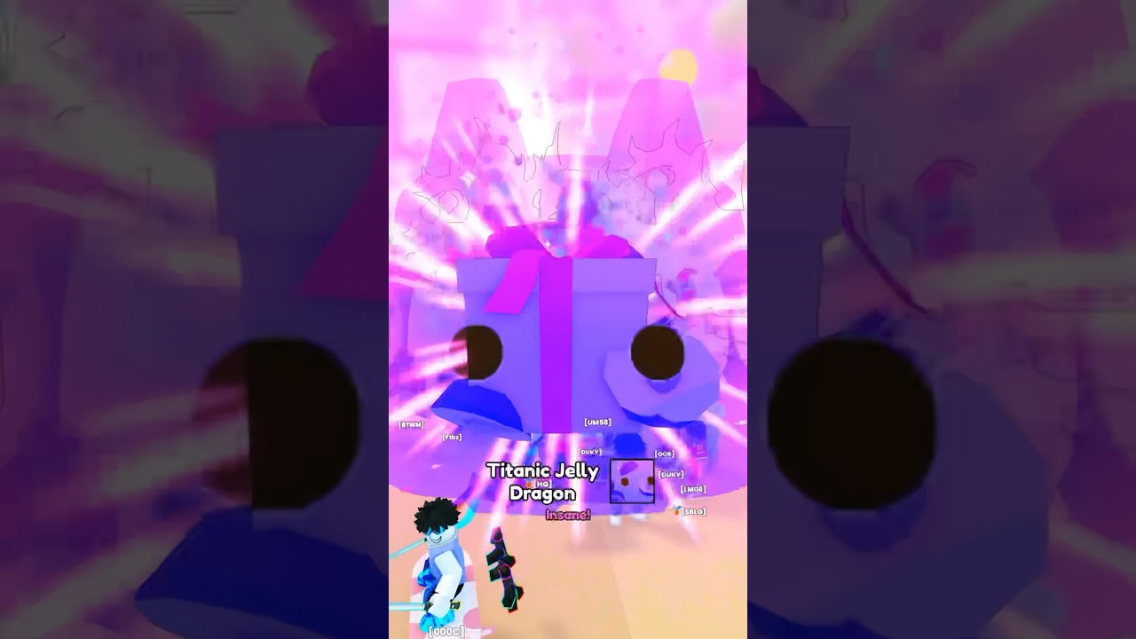 Hatching a Titanic Jelly Dragon in Pet Simulator 99