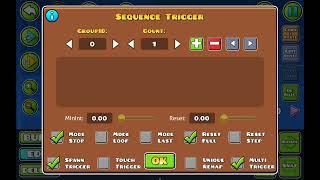 How to use the sequence trigger in Geometry Dash 2.2!