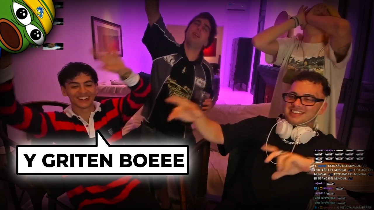 LOLO, MELIAN, ASAN Y BAULO HACEN UN BANGER MUNDIALISTA EN DIRECTO (COMPLETO)