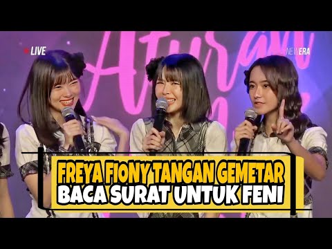 Funny!! Freya and Fiony JKT48's hands trembled when they read the letter to Feni JKT48
