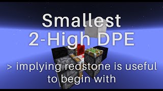 Tutorial: Smallest 2-High Double Piston Extender (button) @zombachu