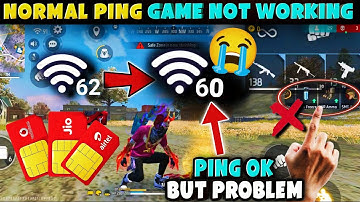free fire normal ping but game not working//free fire 5g network problem//free fire network problem