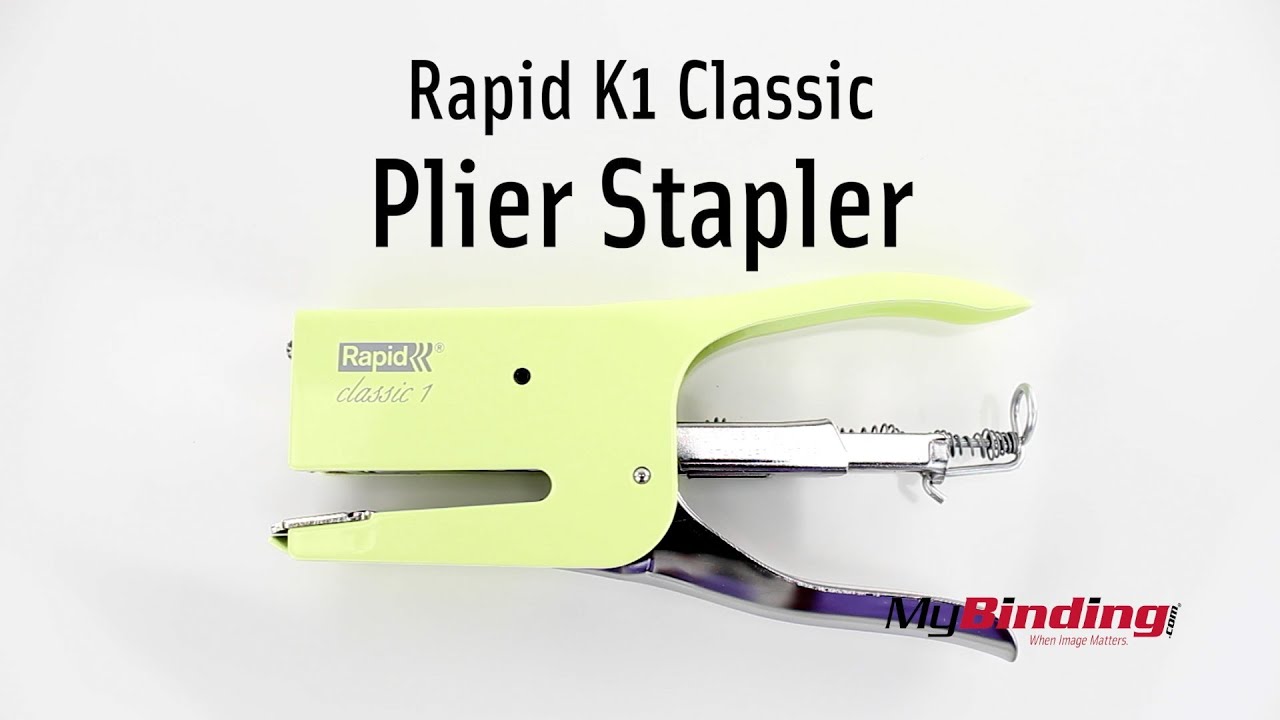 Plakken beetje operator Rapid K1 Classic Plier Stapler - YouTube