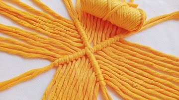 Macrame - Simple DIY Coaster - Easy Tutorial for Beginners - New Design