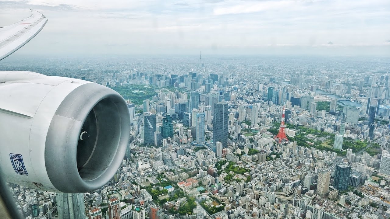 ANA All Nippon Airways 787 Landing in Tokyo-Haneda