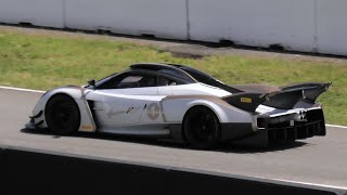 Pagani Huayra R Evo racing at Hockenheimring. LOUD Sound