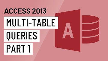 Access 2013: Multi-Table Queries (Part 1)