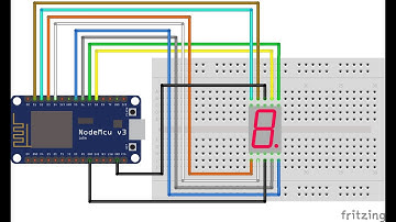 Node mcu and 7 segment display interfacing