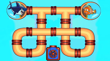 Save the fish // mobile game // max level noob vs pro // pull the pin save fish