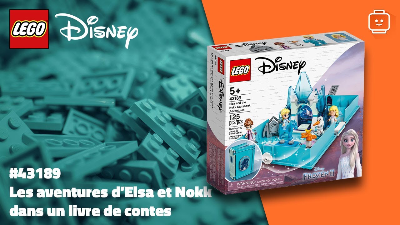 Les aventures d'Elsa et Nokk dans un livre La reine des neiges II Lego  Disney 43189