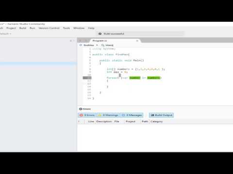 Find maximum number in an array in cSharp