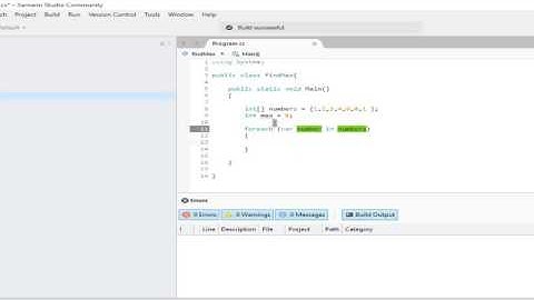 Find maximum number in an array in cSharp