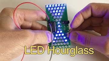 Electronic LED Hourglass Kit Assembly