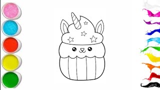 how draw cupcakes ? for beginner/cupcakes drawing easy step by step