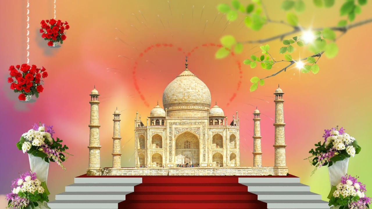 love background video | taj mahal background video | wedding album  background video - YouTube