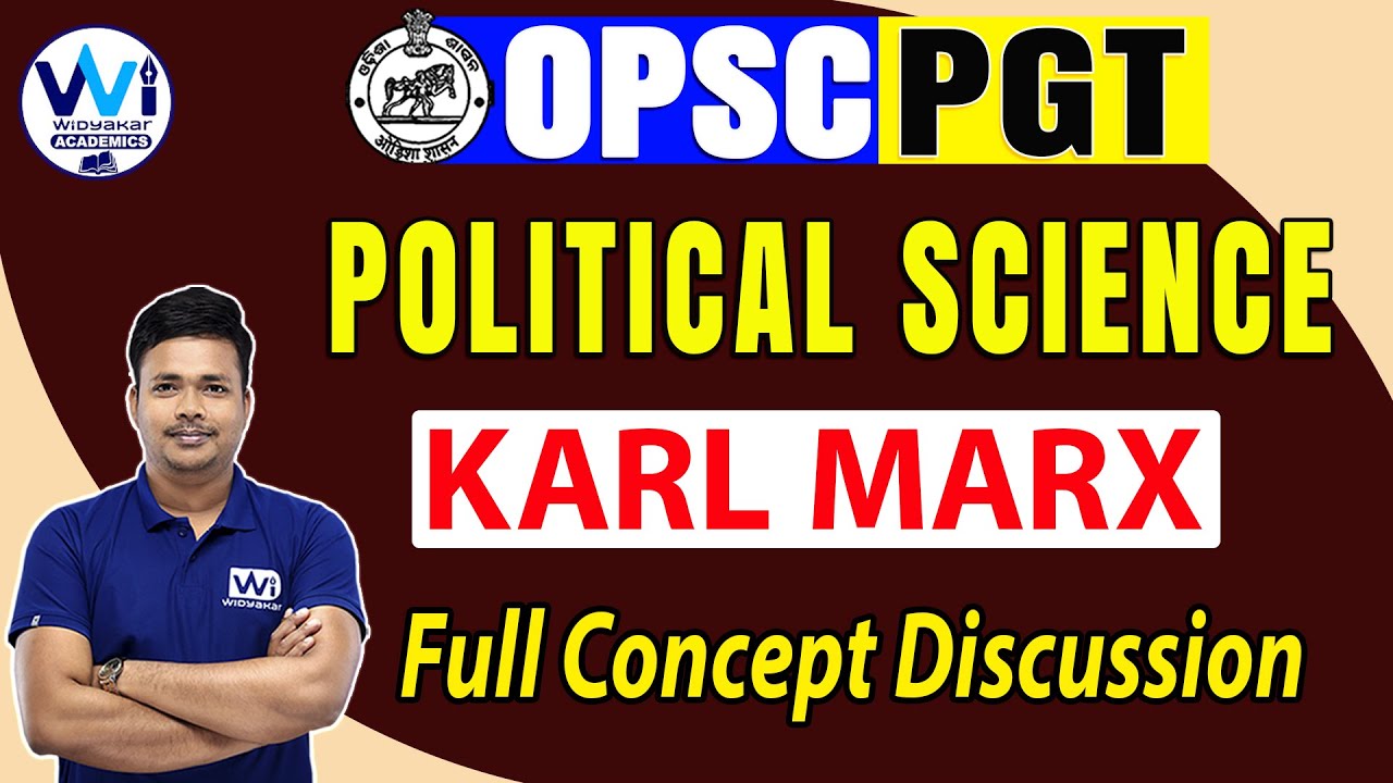 Political Thought-Karl Marx | Political science | PAPER I | OPSC PGT 2024 |   #opscpgt