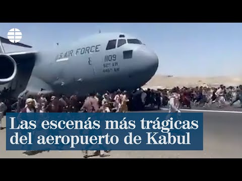 Las imágenes más impactantes del aeropuerto de Kabul