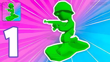 Army Man - Draw Battle Gameplay Walkthrough Part 1 - Tutorial Army War Commander (Android,iOS)