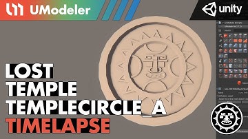 3D Modeling in Unity - Timelapse of a TempleCircle_A in the Lost Temple with UModeler