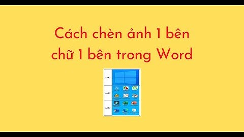 Cách chèn ảnh 1 bên chữ 1 bên trong Word