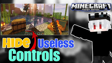 How To Hide Buttons🔥 In Minecraft PE 1.21+ (Hindi)