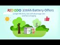 Redodo 12V 100Ah lithium battery