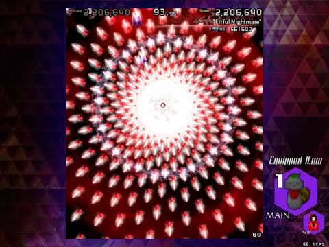 Touhou 14.3 Impossible Spell Card ~ Remilia 10-4 - "Fitful Nightmare"