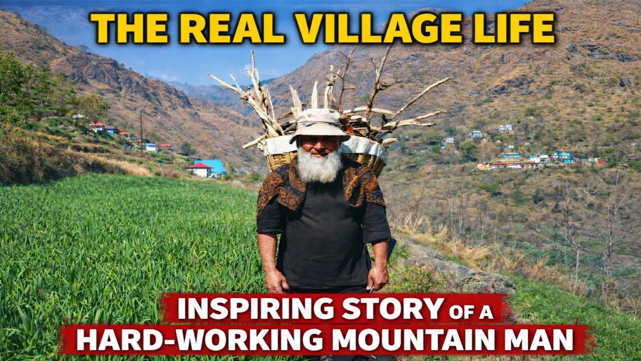 Real Village Life in Mountains 🏔️ | Hard Work & Simple Living#GaonKiZindagi