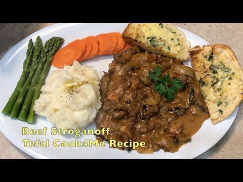 Beef Stroganoff Tefal Cook4Me cheekyricho cooking super easy recipe. Ep.1,205. 