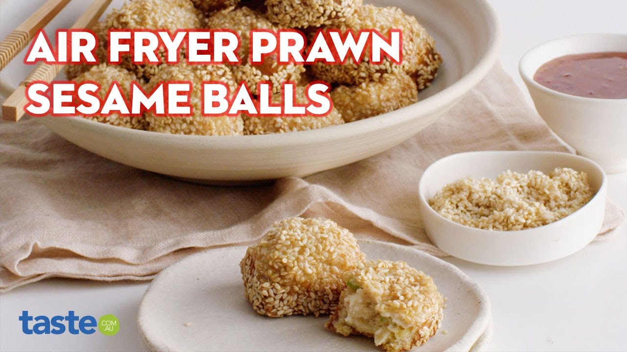 How to make prawn sesame balls in an air fryer YouTube