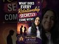 with what secretly all the relationships come with,? #healandshinewithkomal