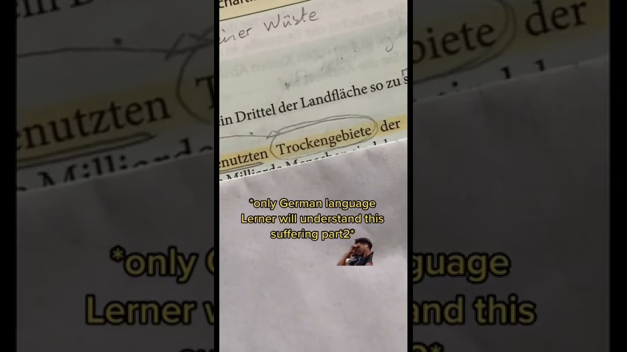 Only German Language Student Will Understand This Suffering
